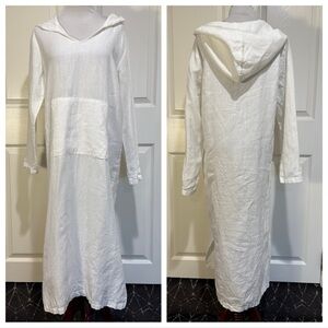 Linen! nanso Sarastus linen hoody dress